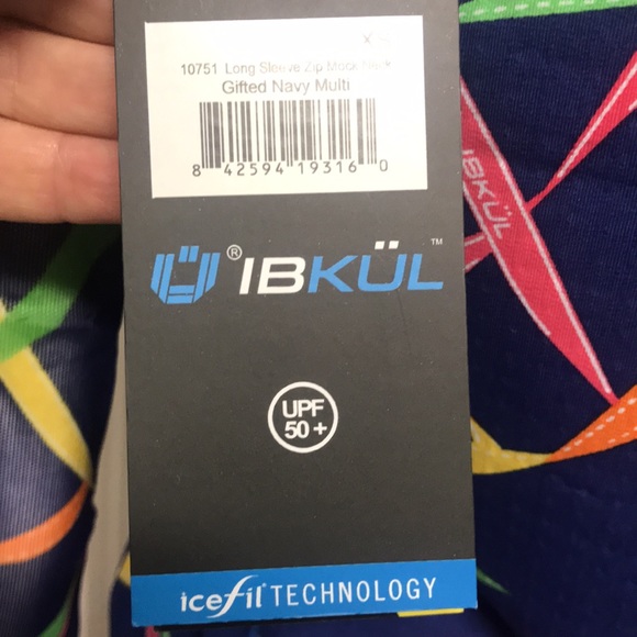 Ibkul Golf/Tennis/Athleisure 1/4 Zip L/S Top, NWT! - Picture 7 of 9